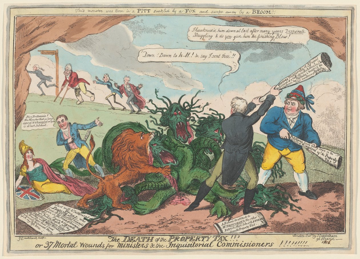 De Dood van de Onroerendgoedbelasting!!! door George Cruikshank