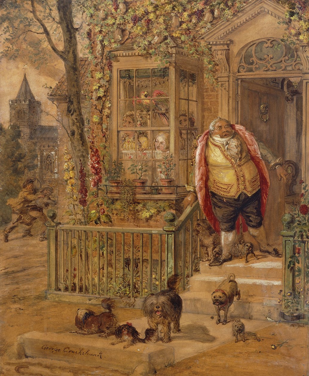 De Weggelopen Klop door George Cruikshank