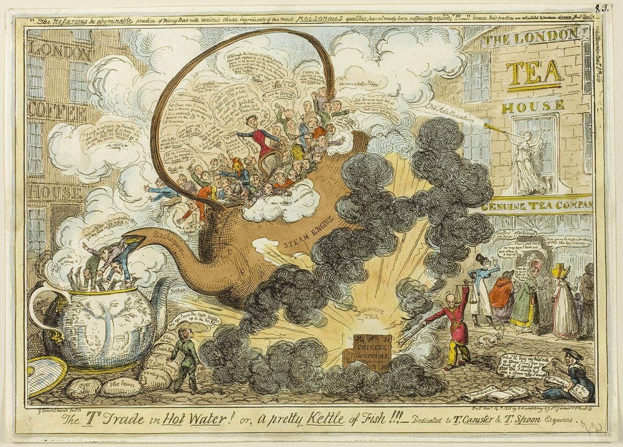 De handel in heet water door George Cruikshank