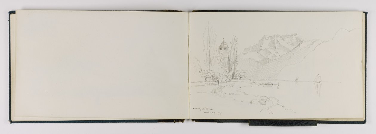 (Schetsboek) Vevey La Tour door George Elbert Burr