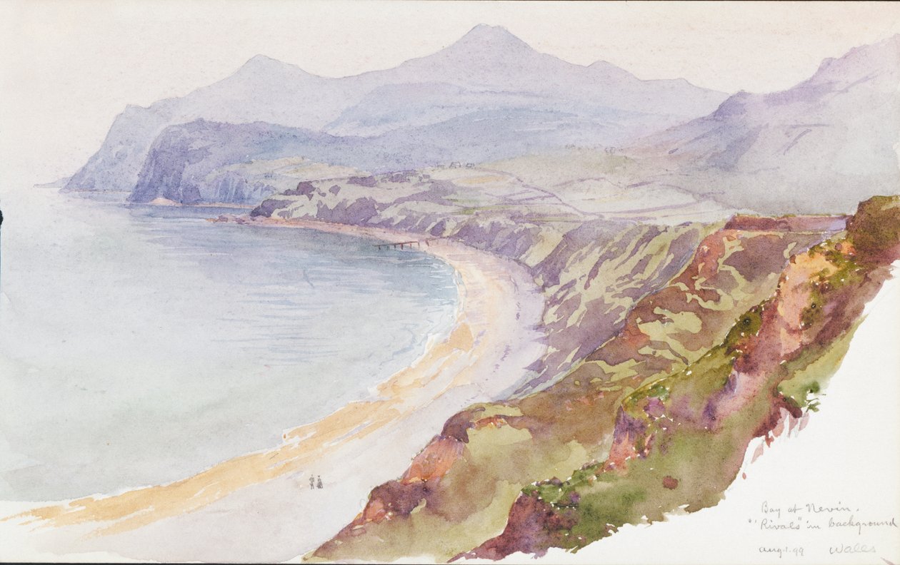 Baai bij Nevin, Wales, 1899 door George Elbert Burr