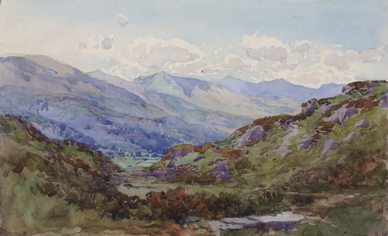 Van boven Pont-y-Pant, 1899 door George Elbert Burr