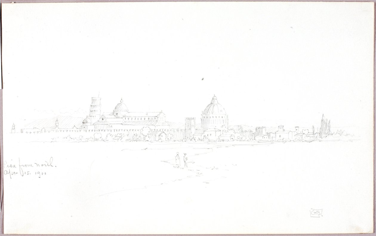Pisa vanuit het noorden door George Elbert Burr
