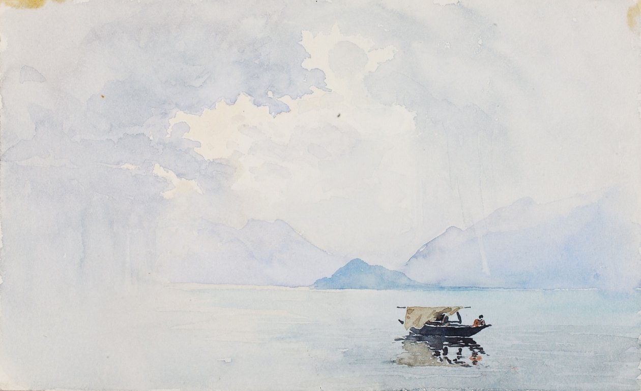 Regen, Bellagio door George Elbert Burr