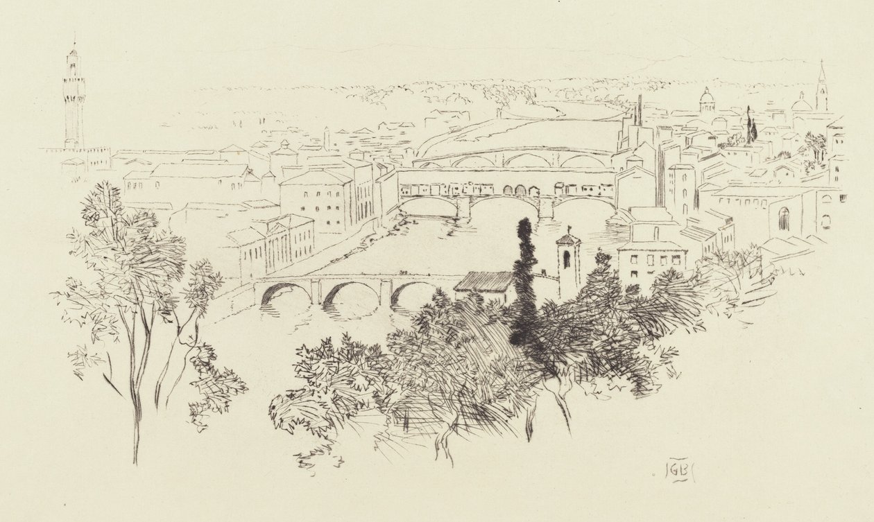 Schets van Florence door George Elbert Burr