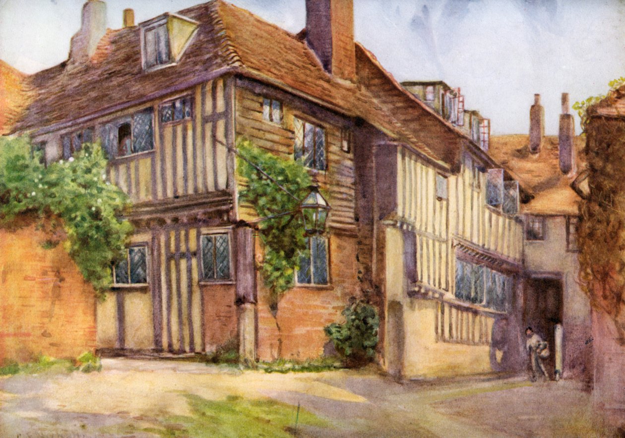 Mermaid Inn, Rye, Sussex door George Franck Nicholls