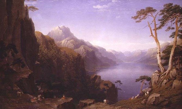 Loch Maree, Ross en Cromarty door George Fennel Robson
