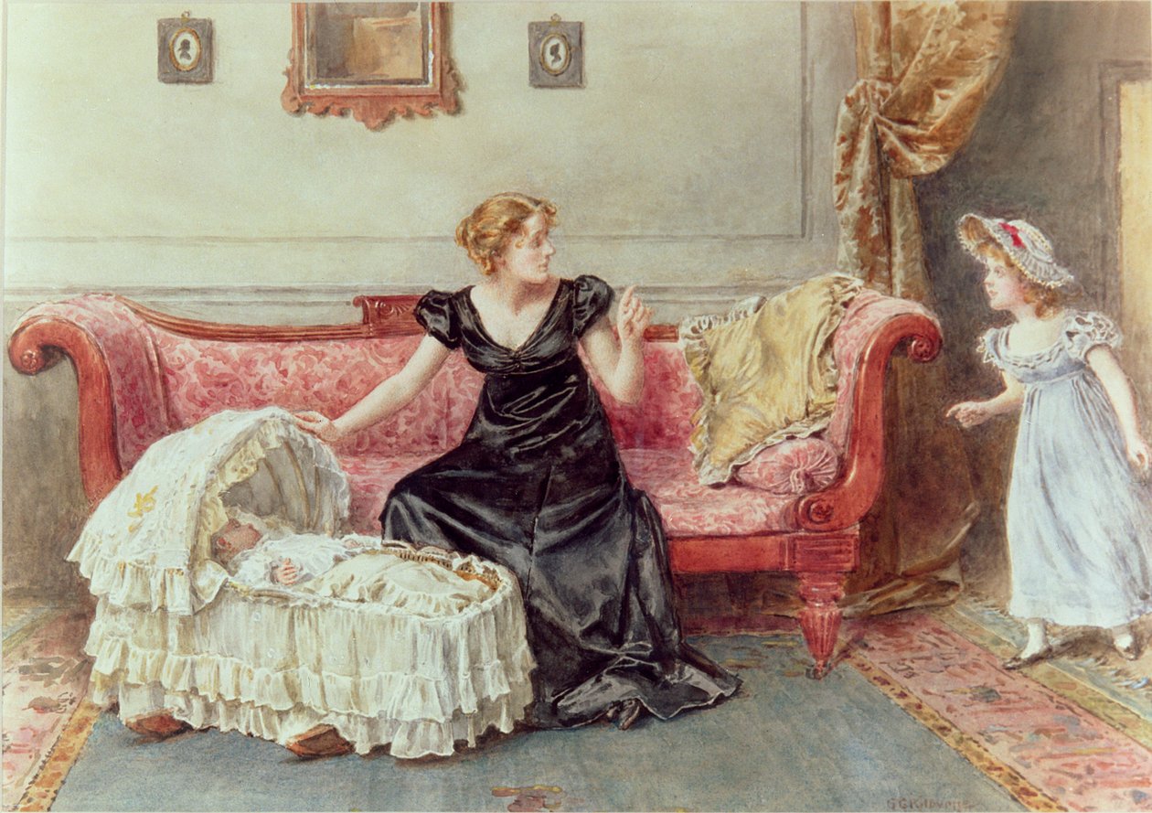 Stilte! door George Goodwin Kilburne