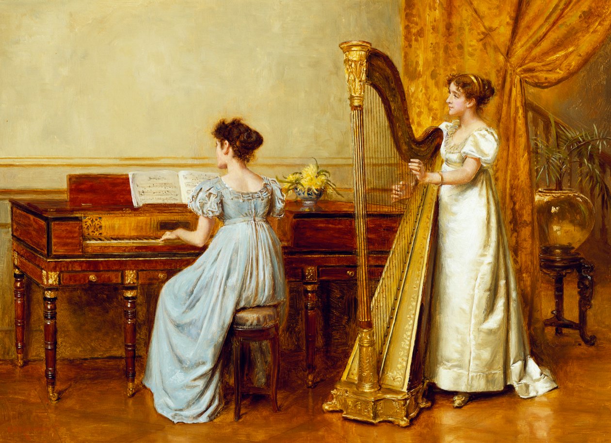 De muziekkamer door George Goodwin Kilburne