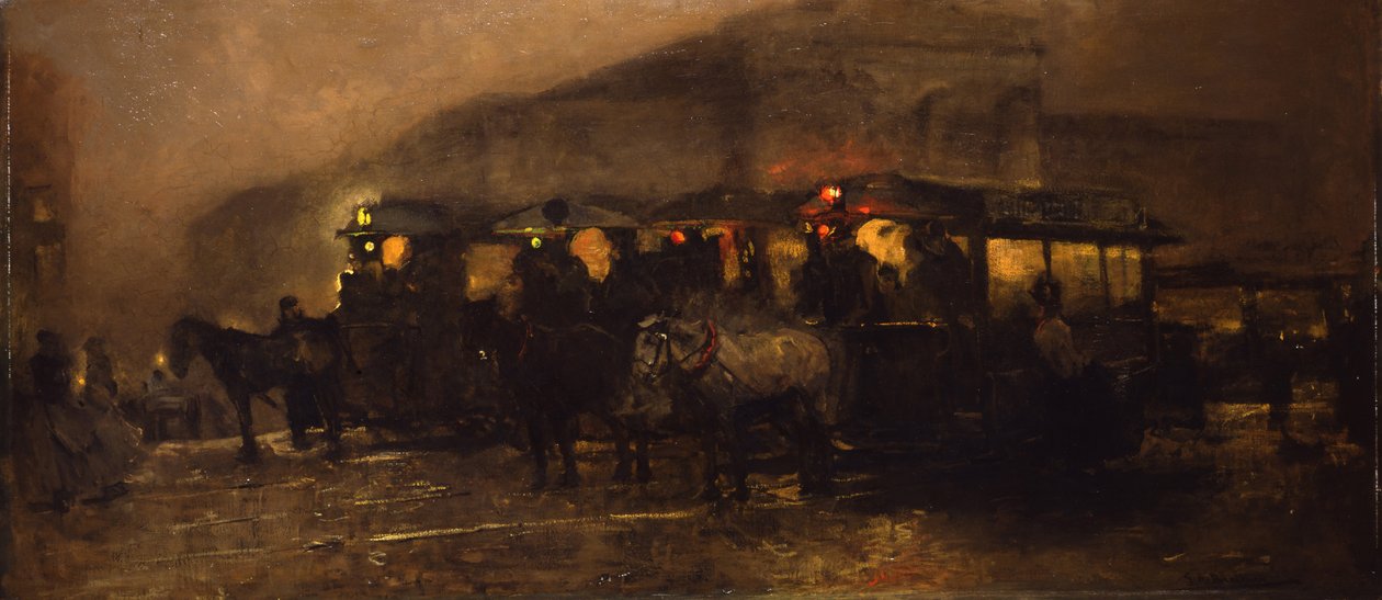 Avond op het plein door George Hendrik Breitner