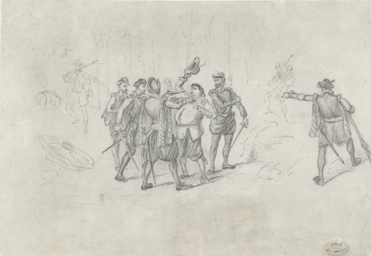 Historische voorstelling door George Hendrik Breitner