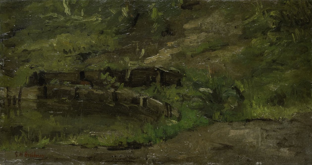 Weidelandschap door George Hendrik Breitner