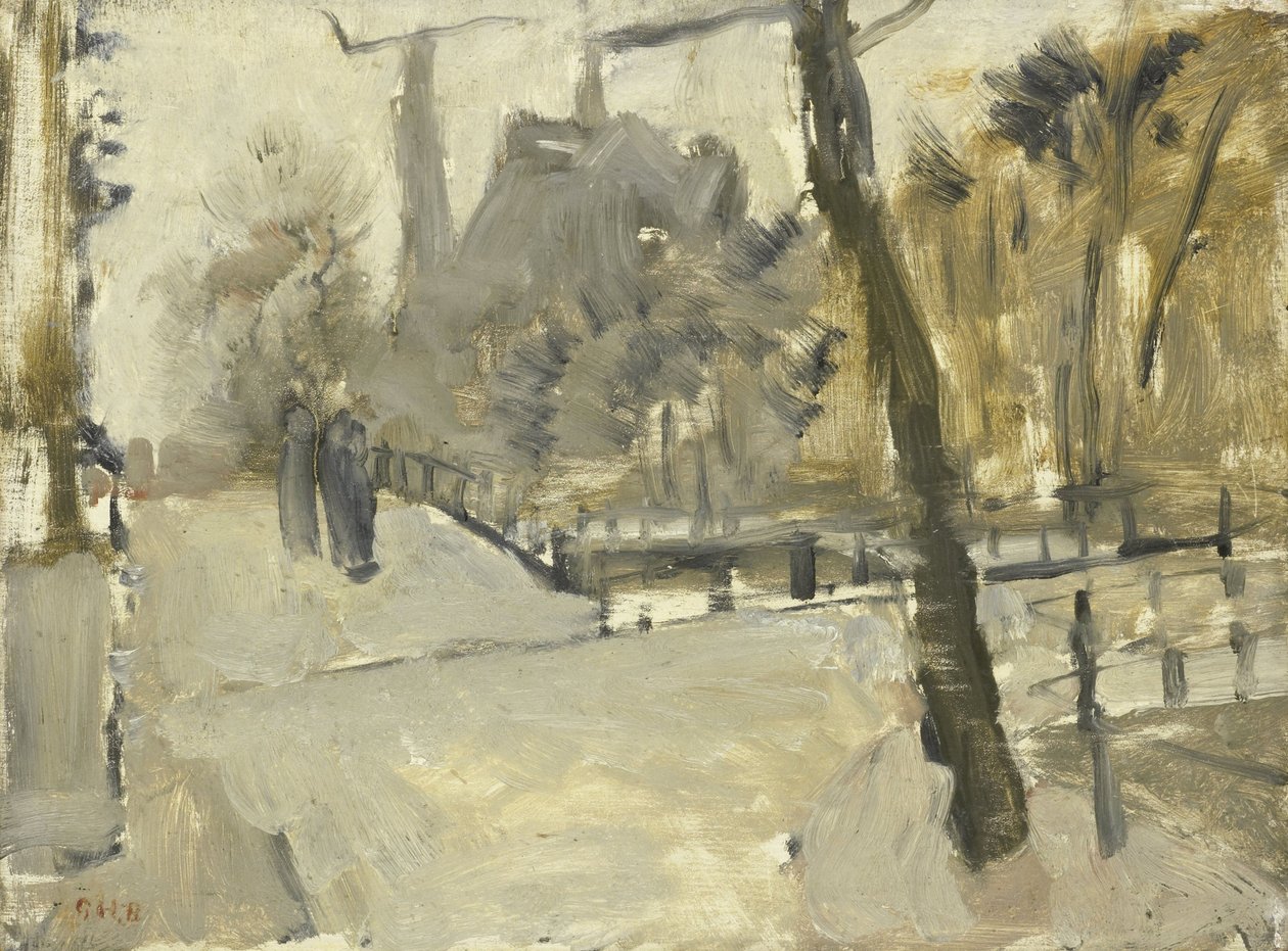 De Leidsegracht, Amsterdam door George Hendrik Breitner