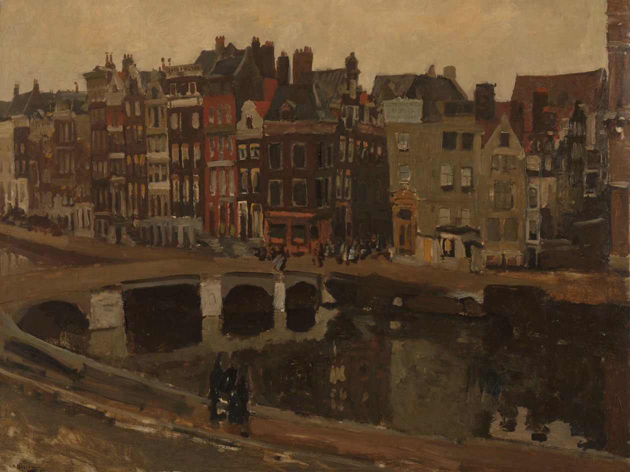 Het Rokin, Amsterdam door George Hendrik Breitner