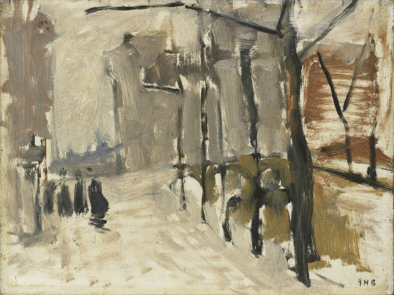 Zicht in Den Haag (?) door George Hendrik Breitner