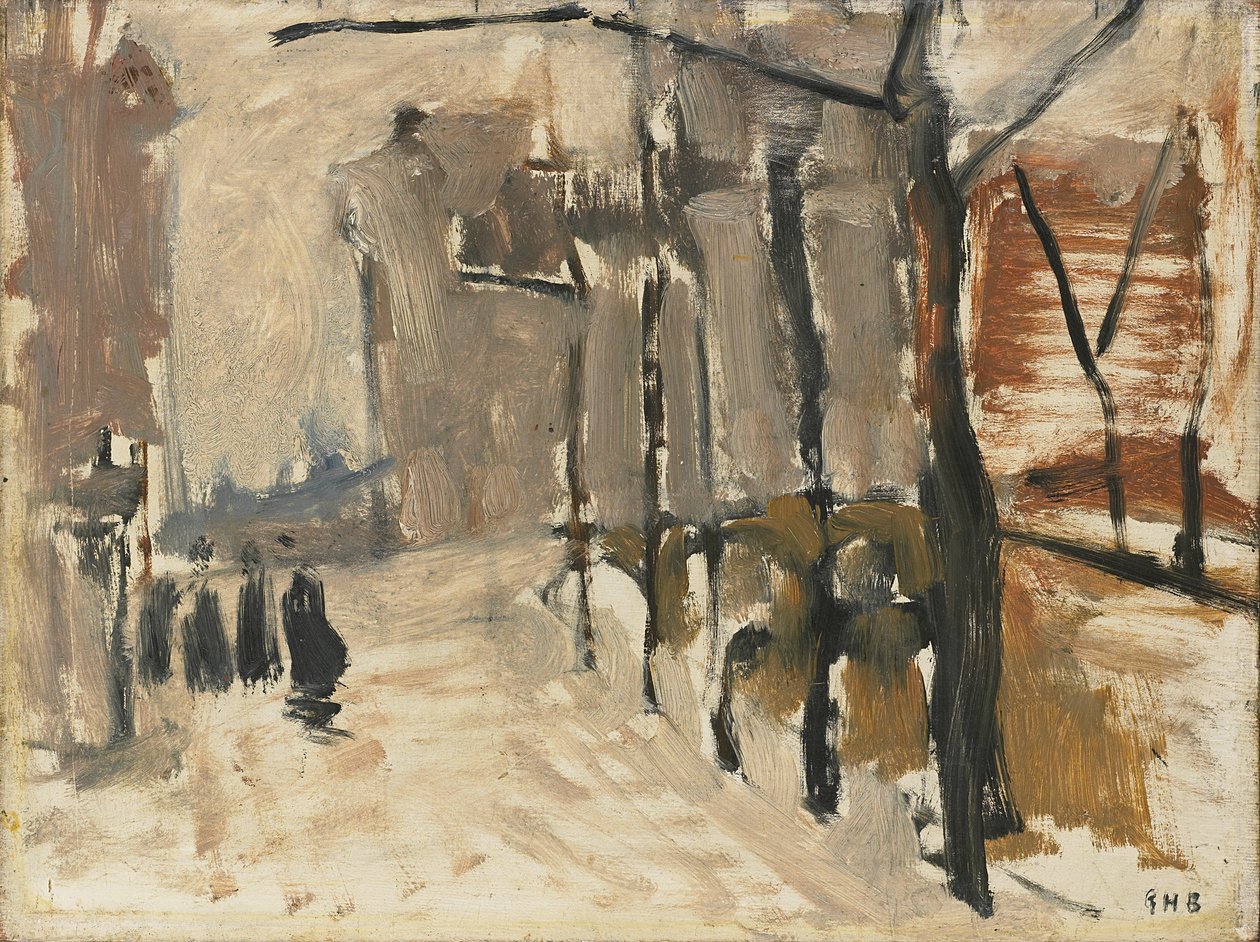 Uitzicht in Den Haag () door George Hendrik Breitner