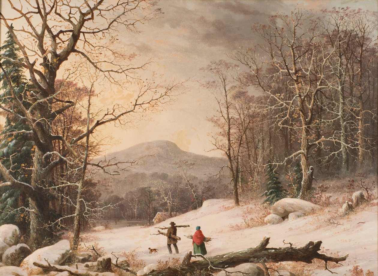 Hout verzamelen, 1859 door George Henry Durrie