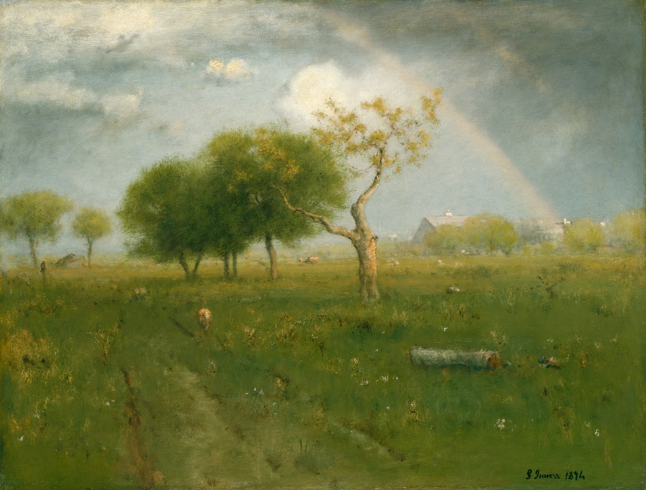 Na een zomerse bui, 1894 door George Inness
