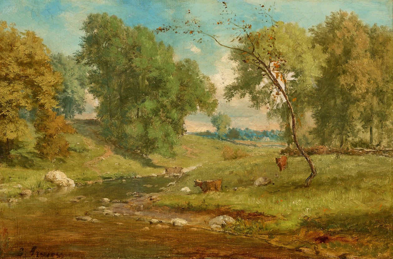 In de weide door George Inness
