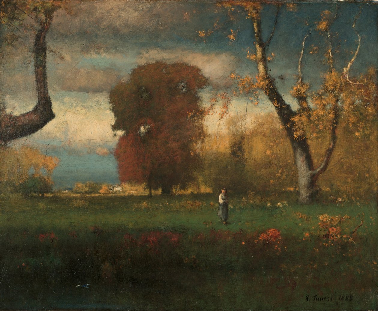 Landschap, 1888 door George Inness