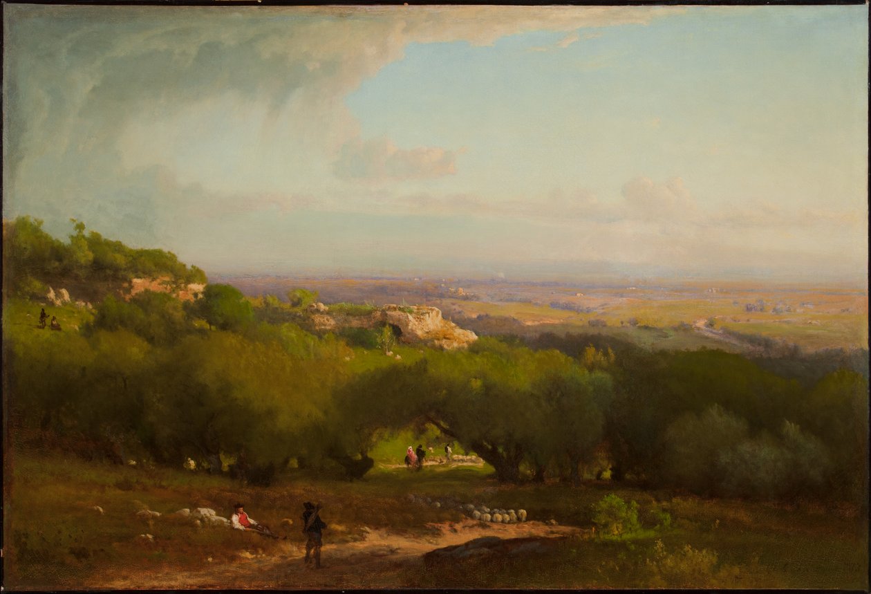 De Alban Heuvels door George Inness
