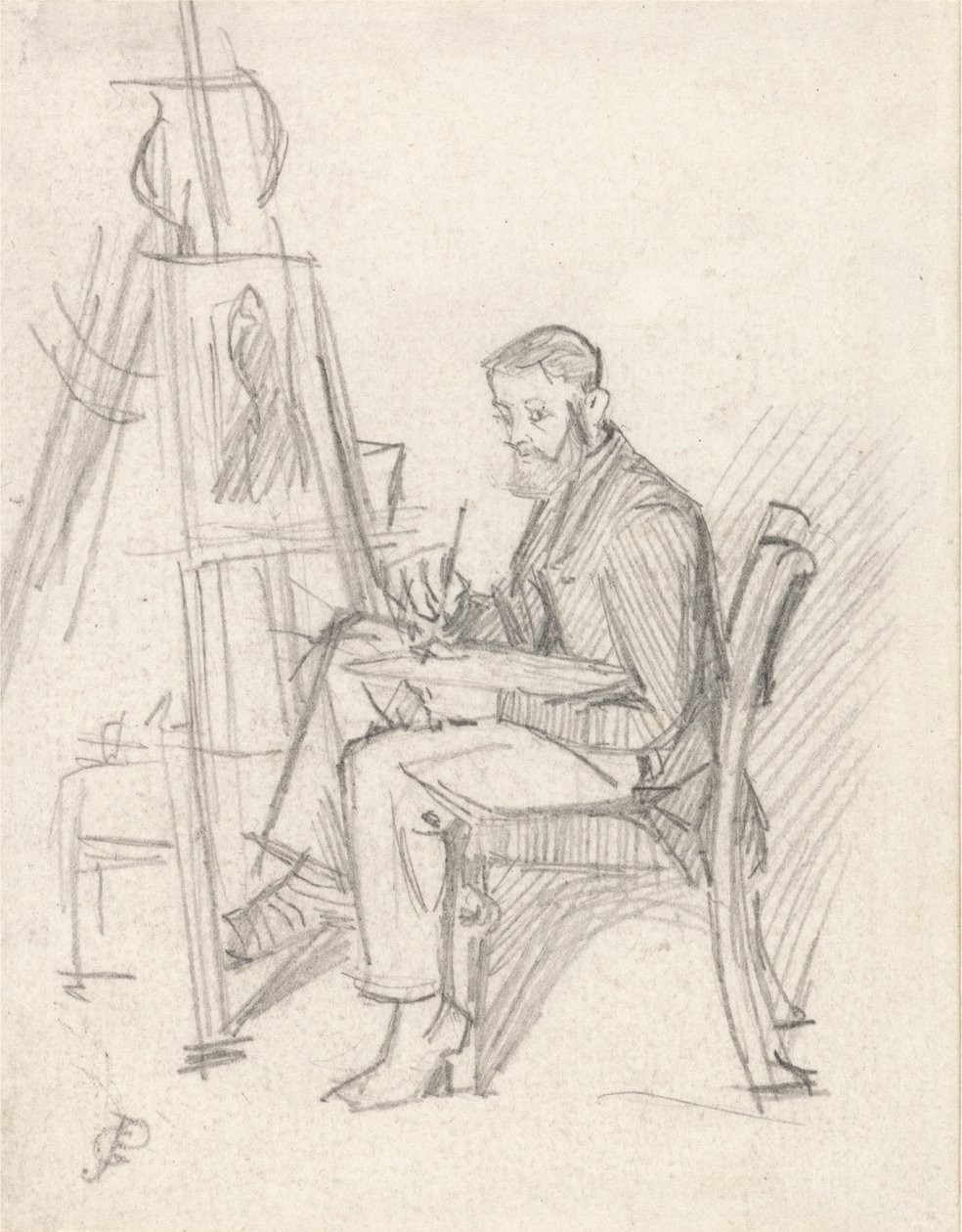 Zelfportret door George John Pinwell