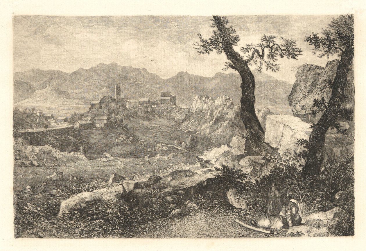 Een uitzicht nabij Rome door George Loring Brown