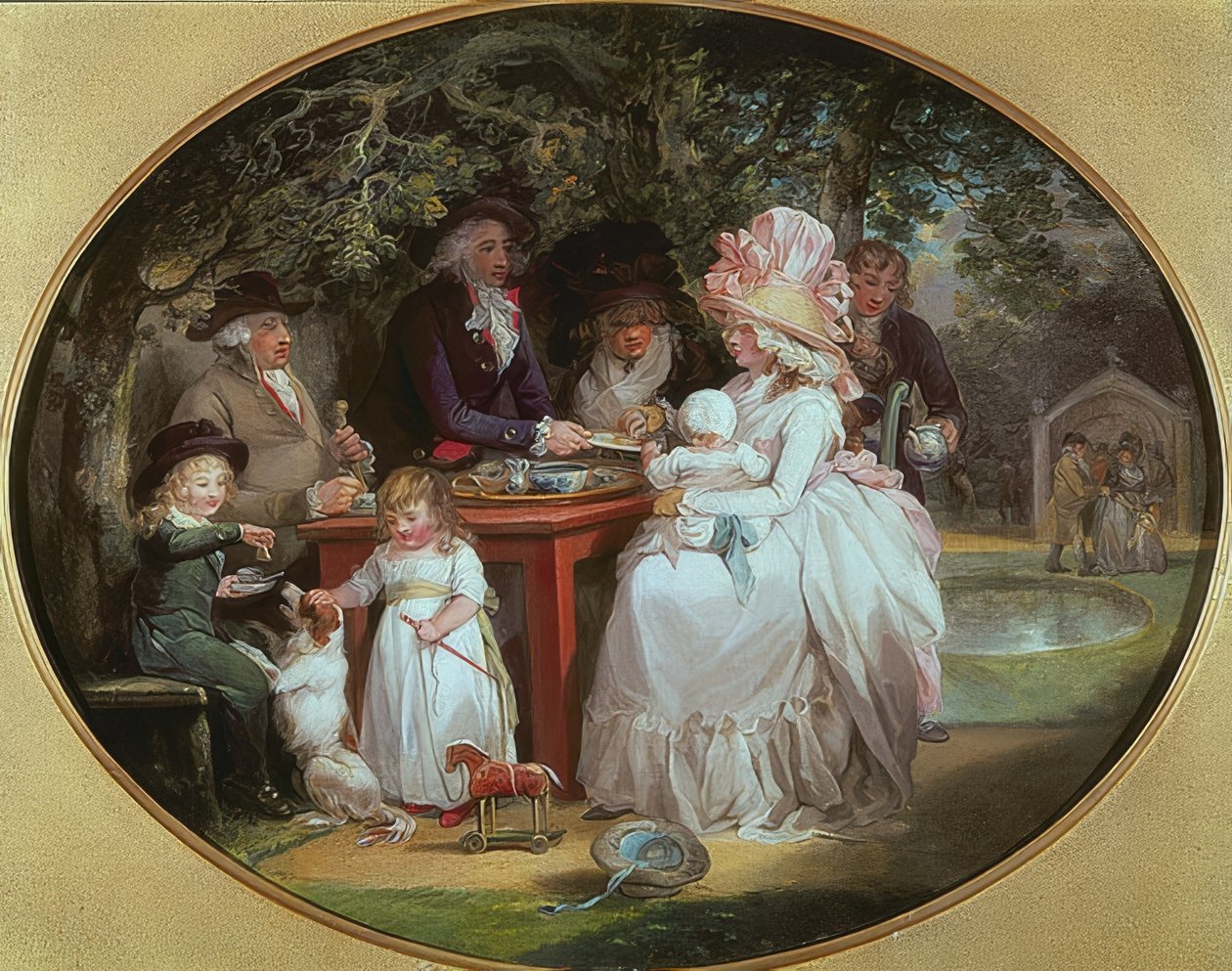De Theetuin. 1790 door George Morland