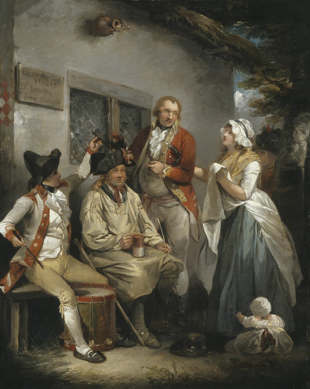 Een rekruut verdoven door George Morland