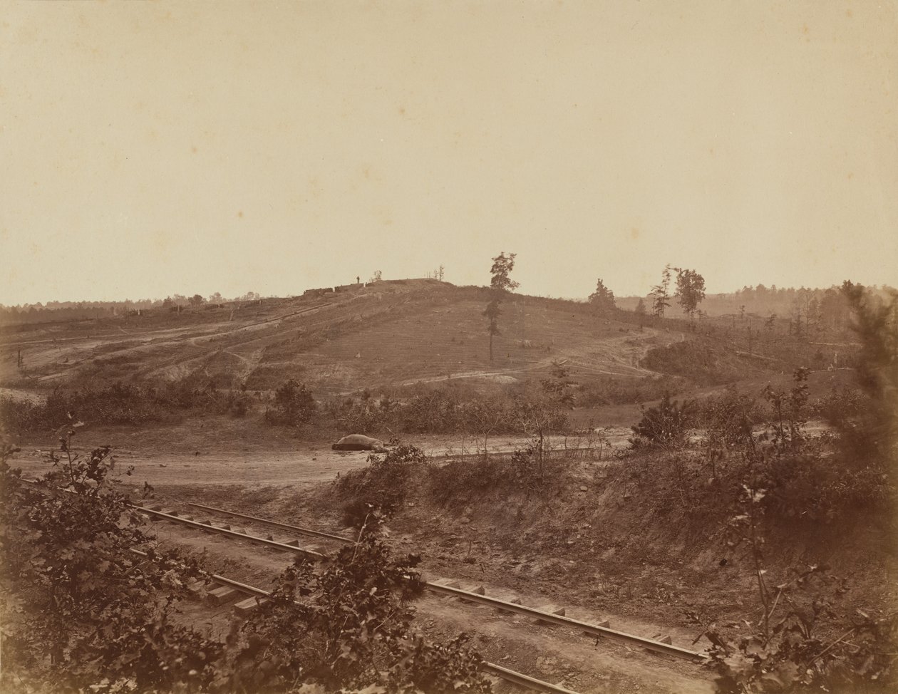 Slagveld in Atlanta door George N. Barnard