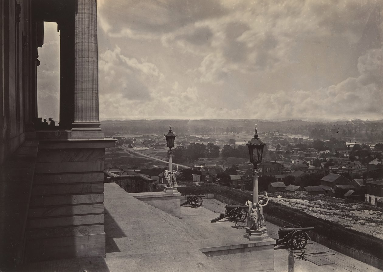 Nashville vanaf het Capitool, 1860s door George N. Barnard