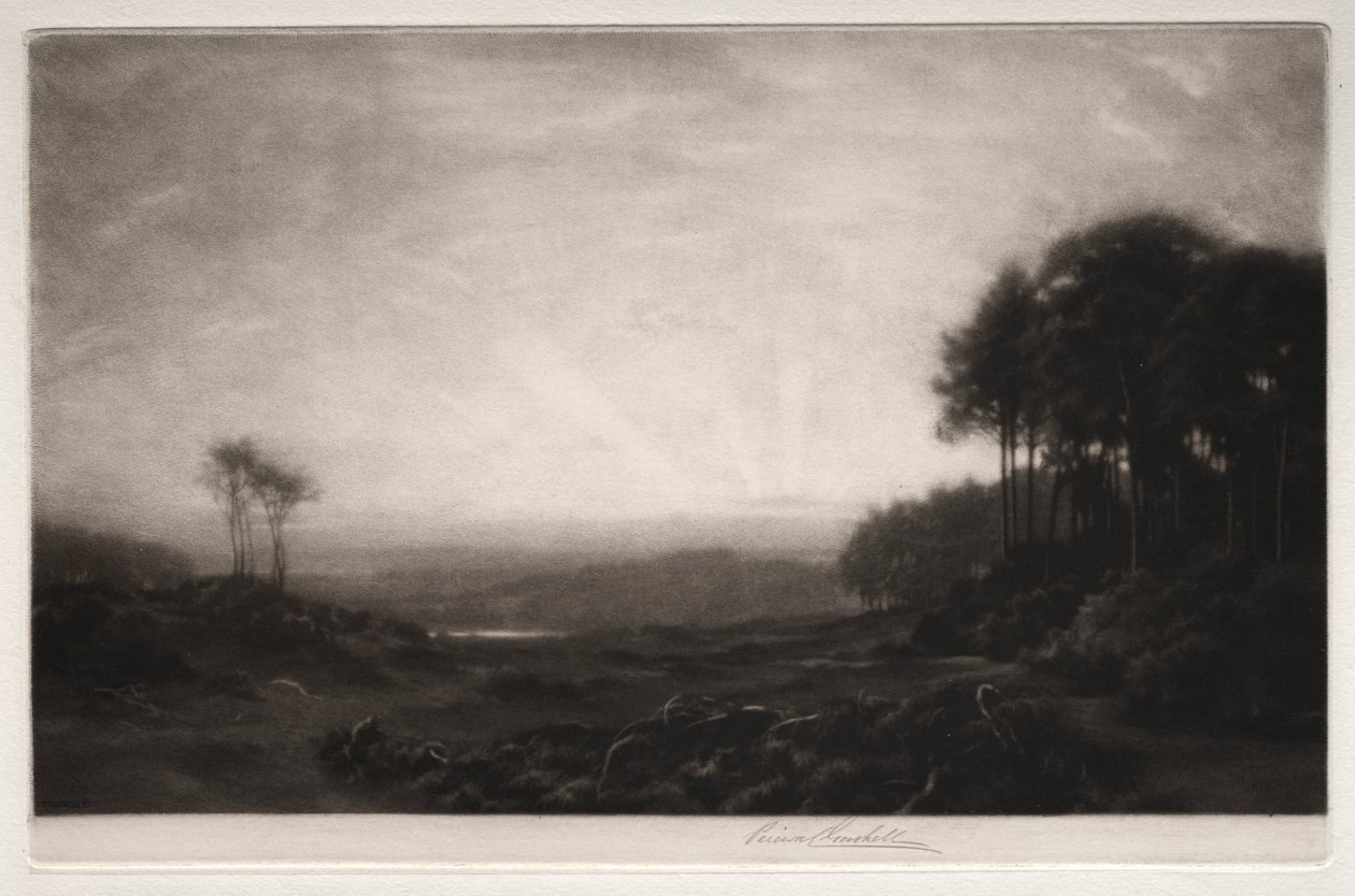 Landschap door George Percival Gaskell