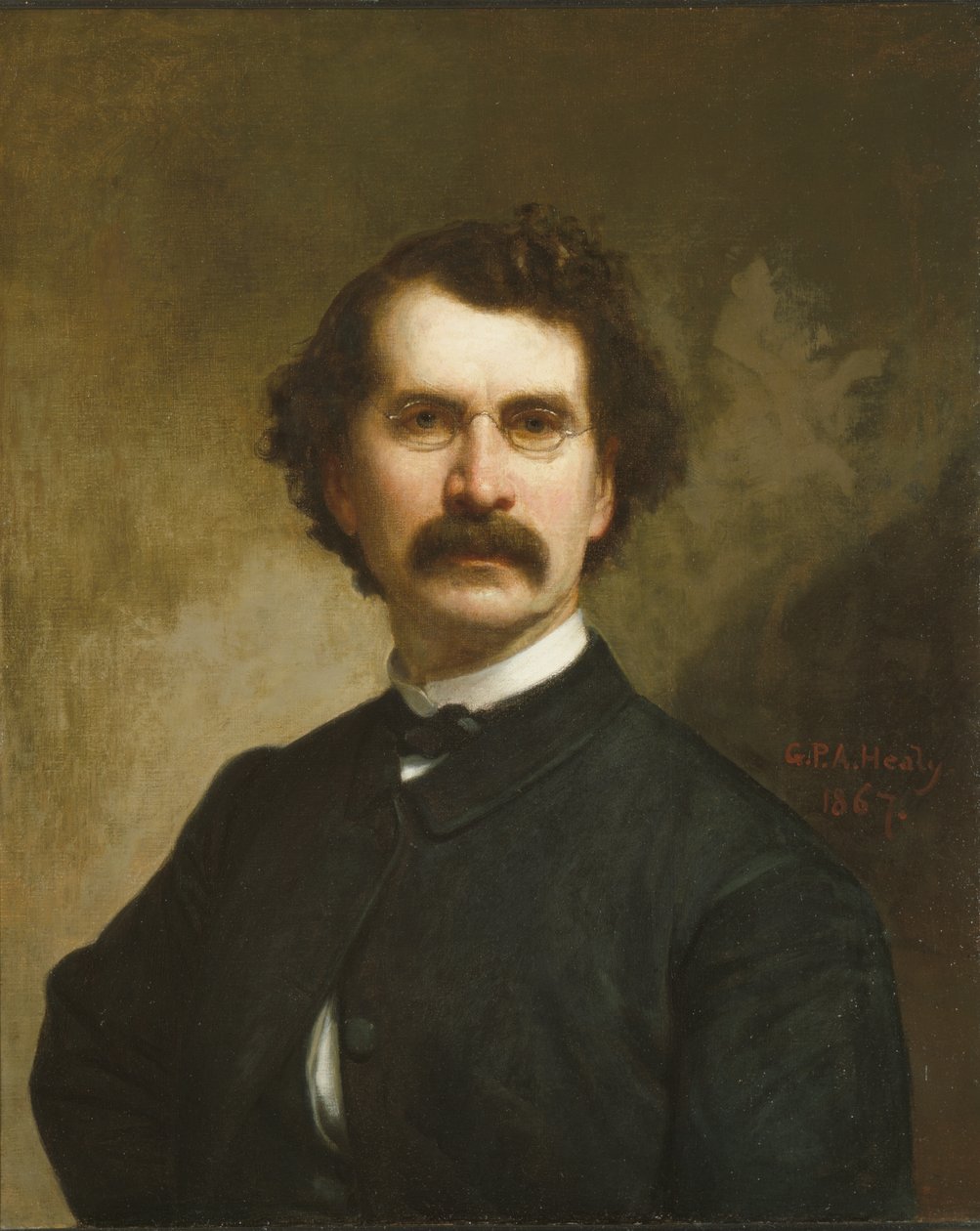 Zelfportret, 1867 door George Peter Alexander Healy