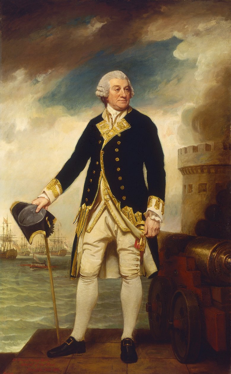 Admiraal Sir Francis Geary (1709/10-1796) door George Romney