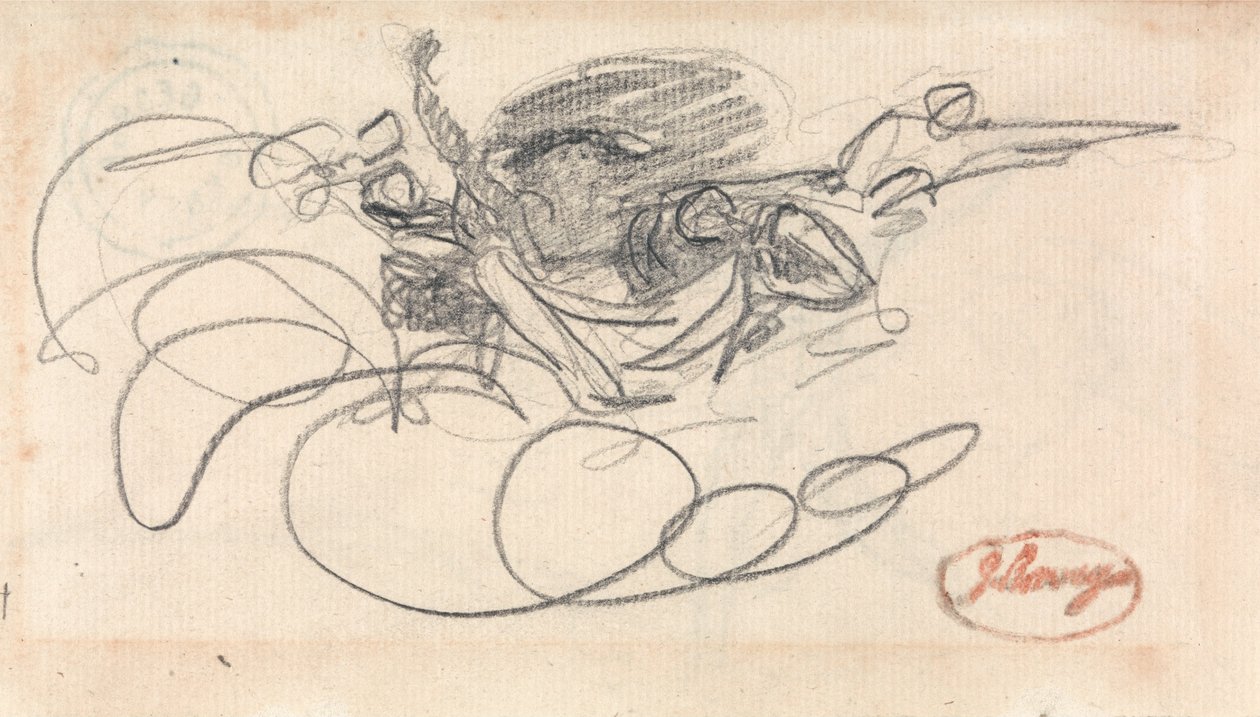 Groep in de lucht: De storm door George Romney