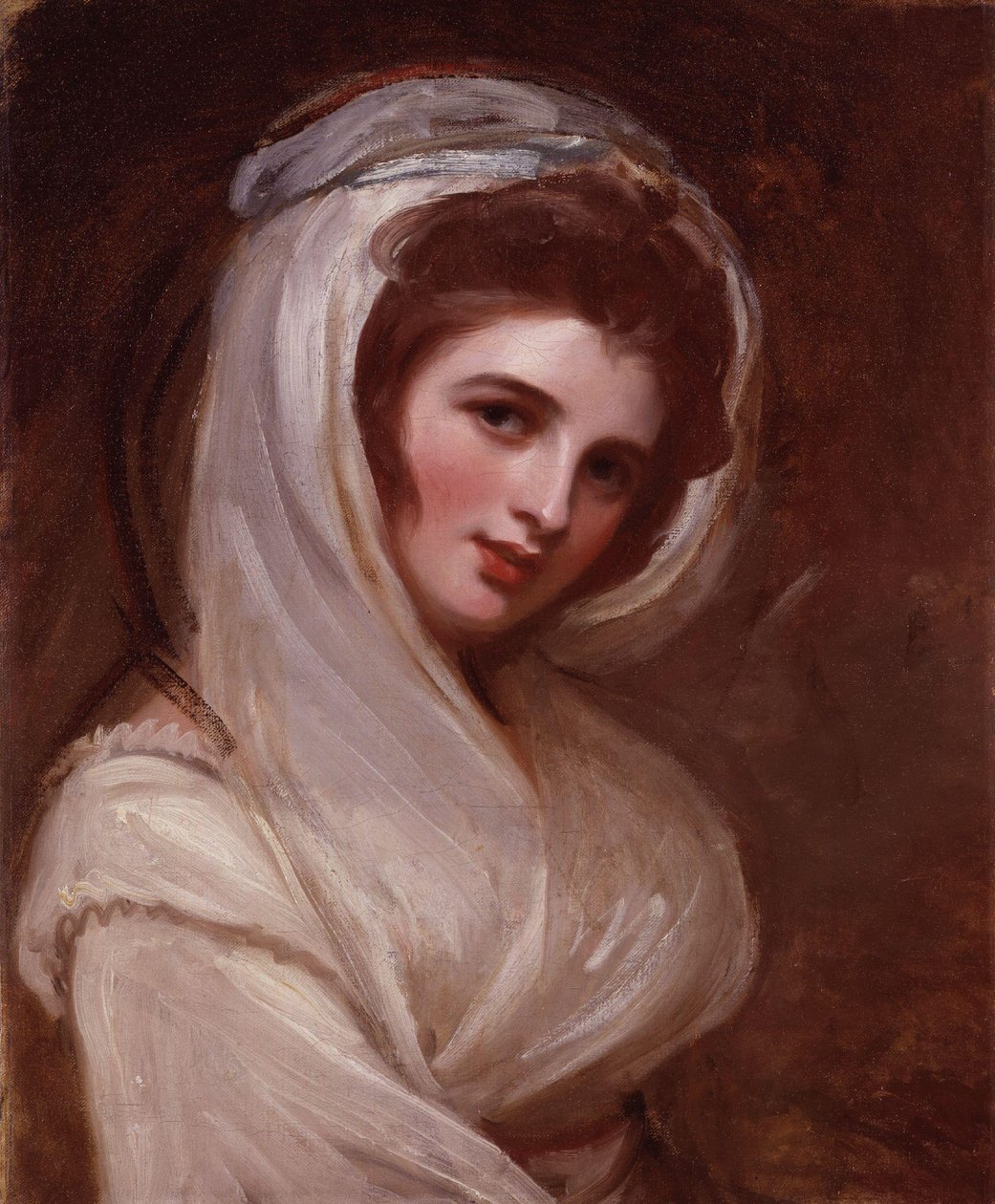 Emma, Lady Hamilton door George Romney