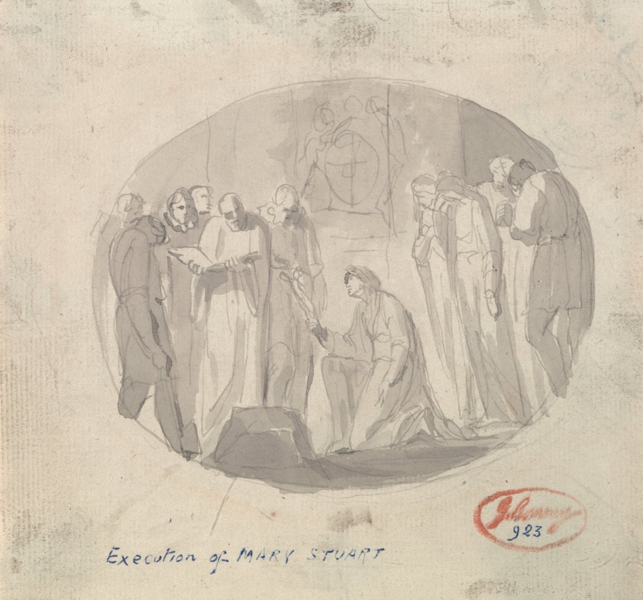 Executie van Mary Stuart door George Romney