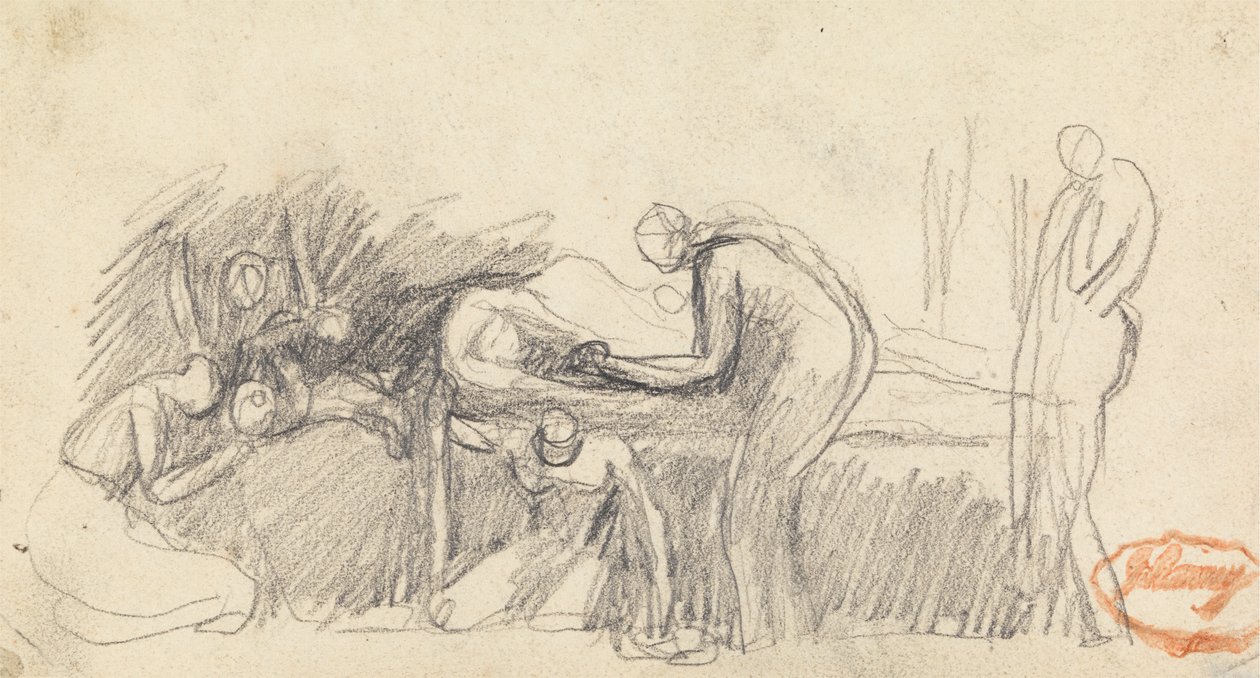 Figurencompositie studie 23 door George Romney