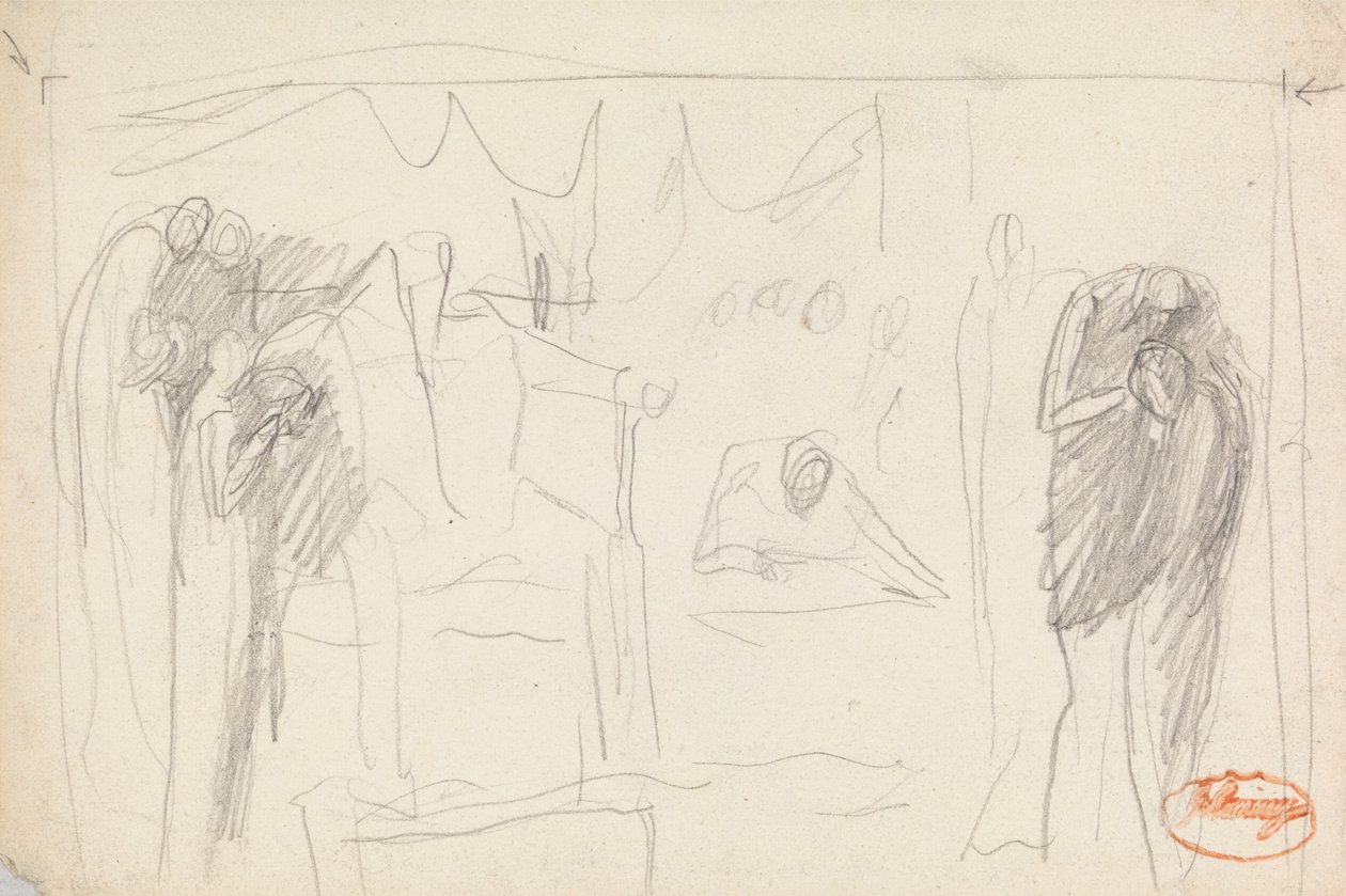 Figurencompositie Studie 45 door George Romney