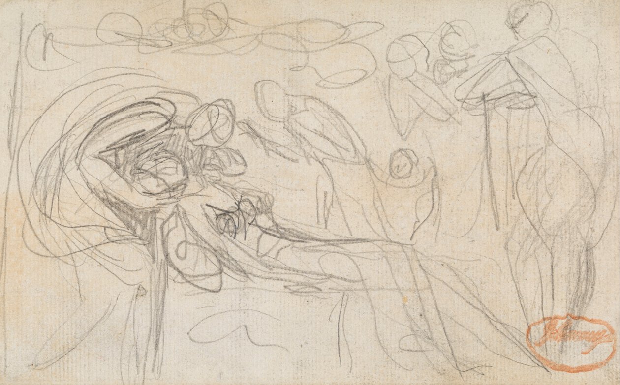 Figurencompositiestudie 49 door George Romney