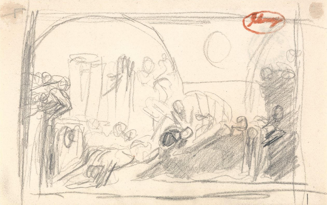 Howard op bezoek in de gevangenis door George Romney