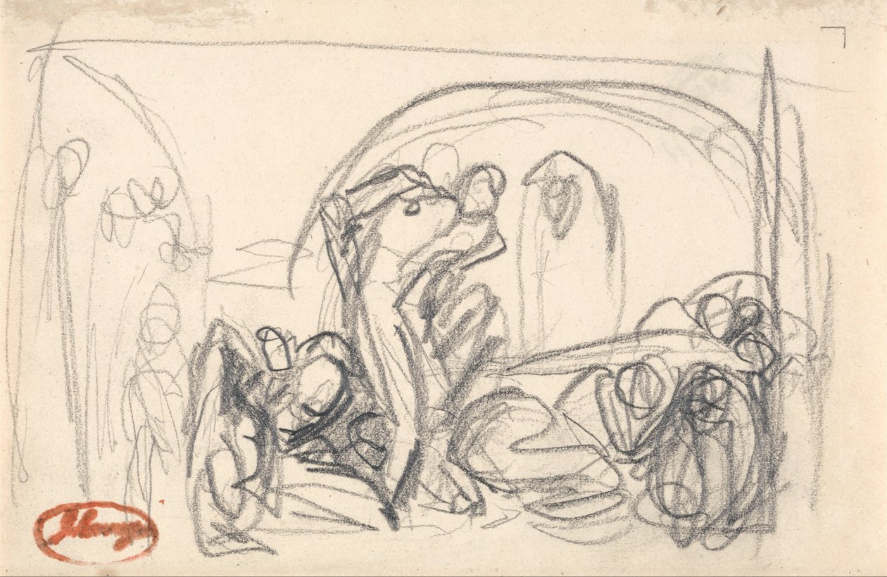 Howard op bezoek in de gevangenis door George Romney