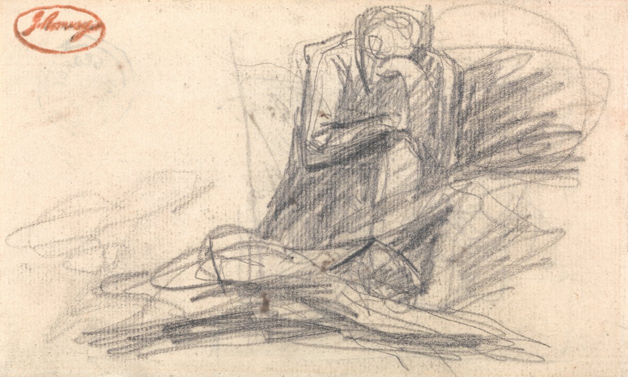 Kneeling Figure door George Romney