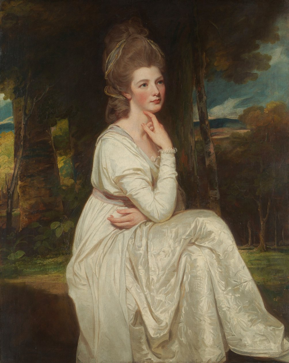 Lady Elizabeth Stanley, gravin van Derby door George Romney
