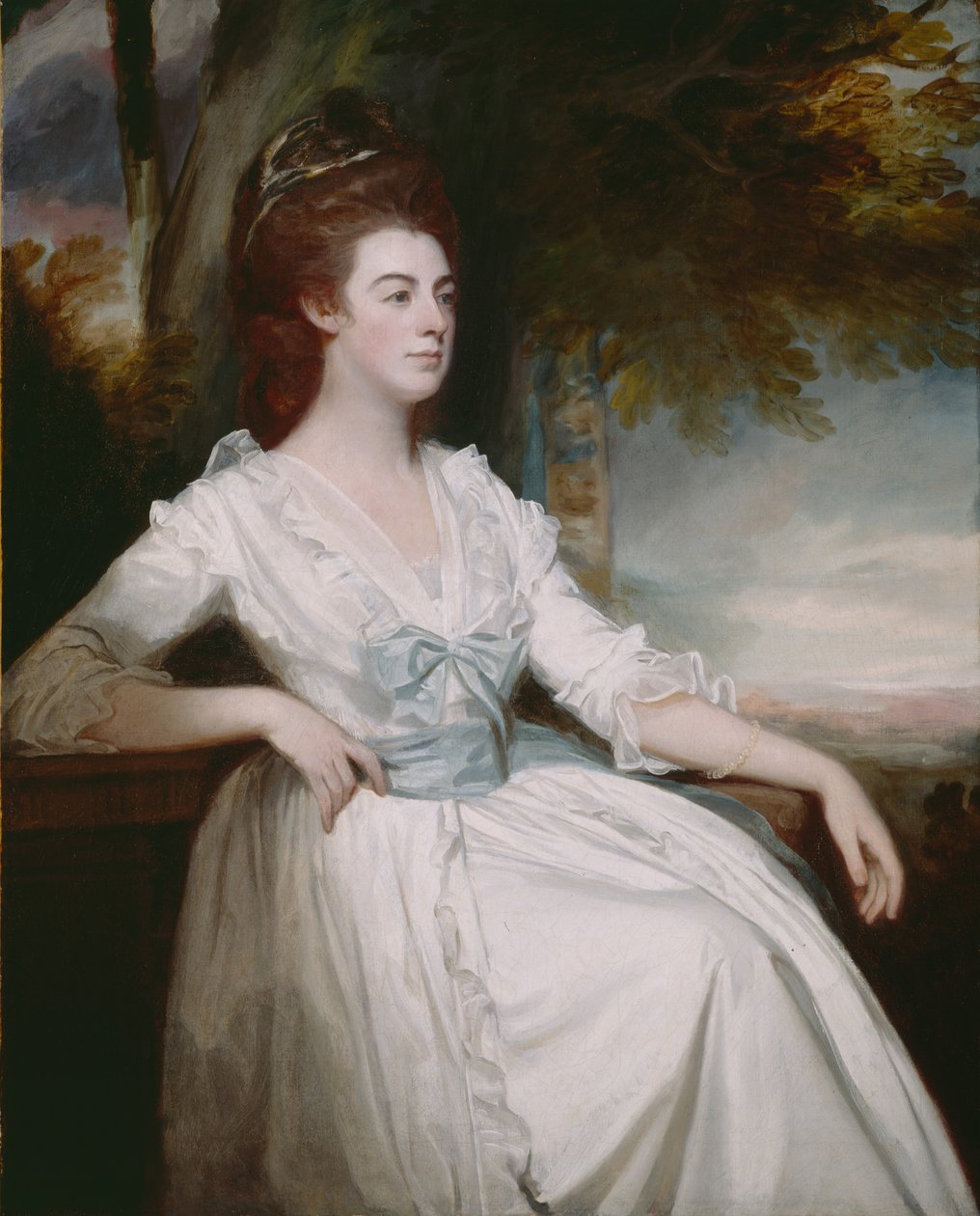 Miss Clavering, 1780-82 door George Romney