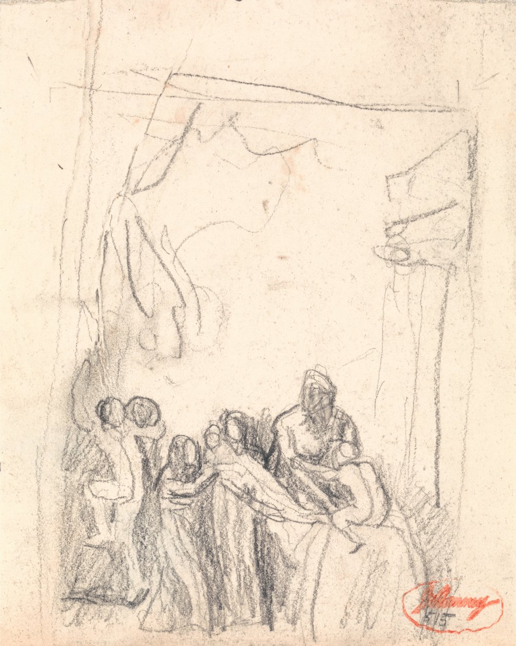 Moeder en kinderen door George Romney