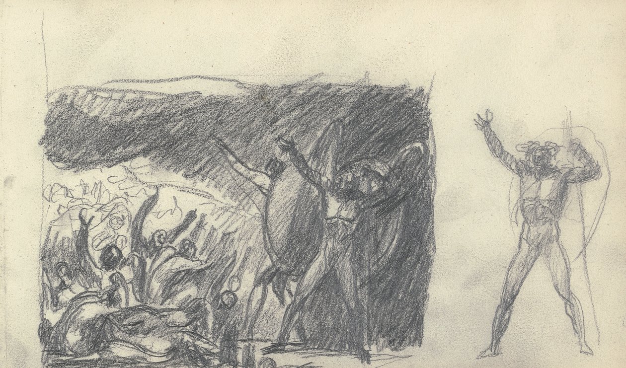 Schetsboektekening door George Romney