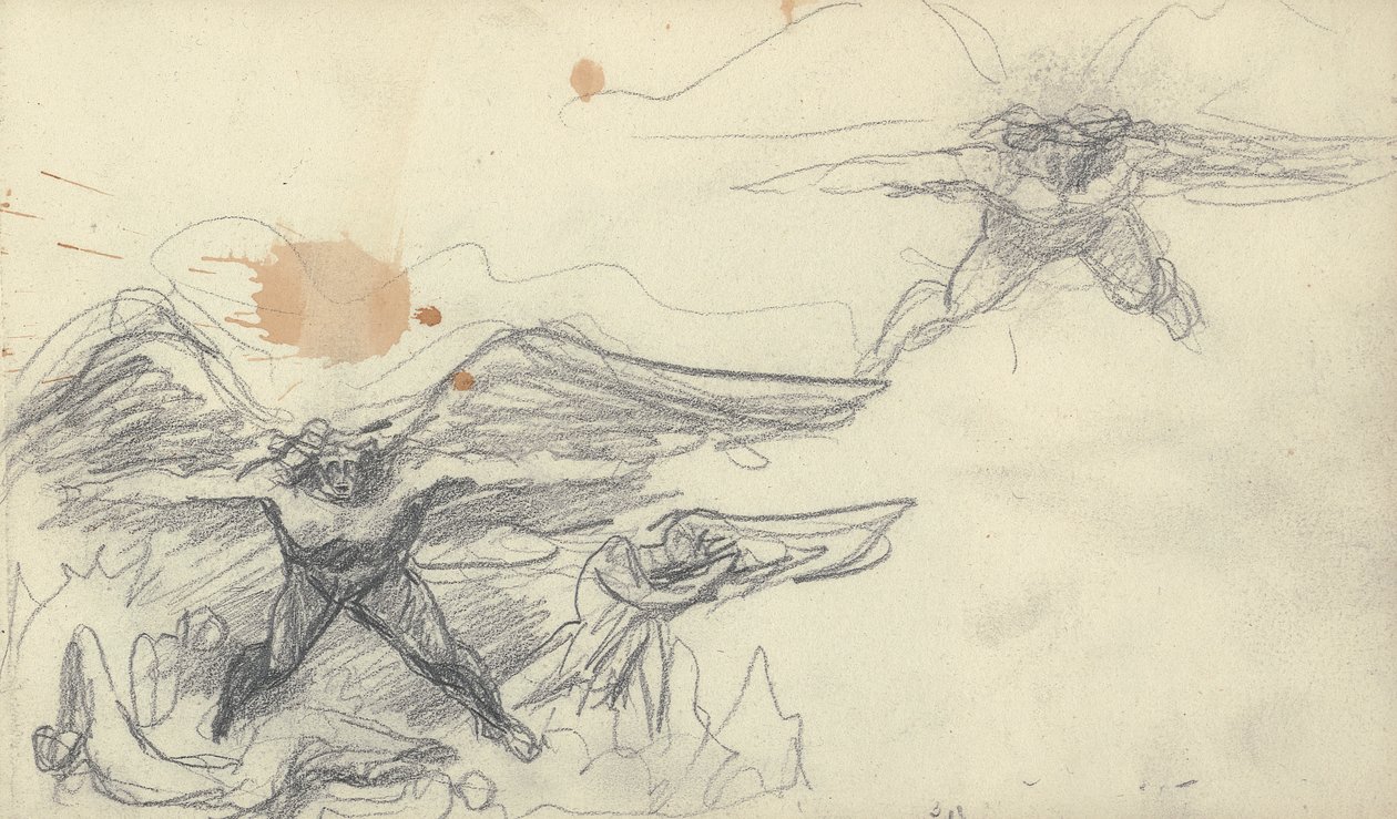 Schetsboek Tekening door George Romney