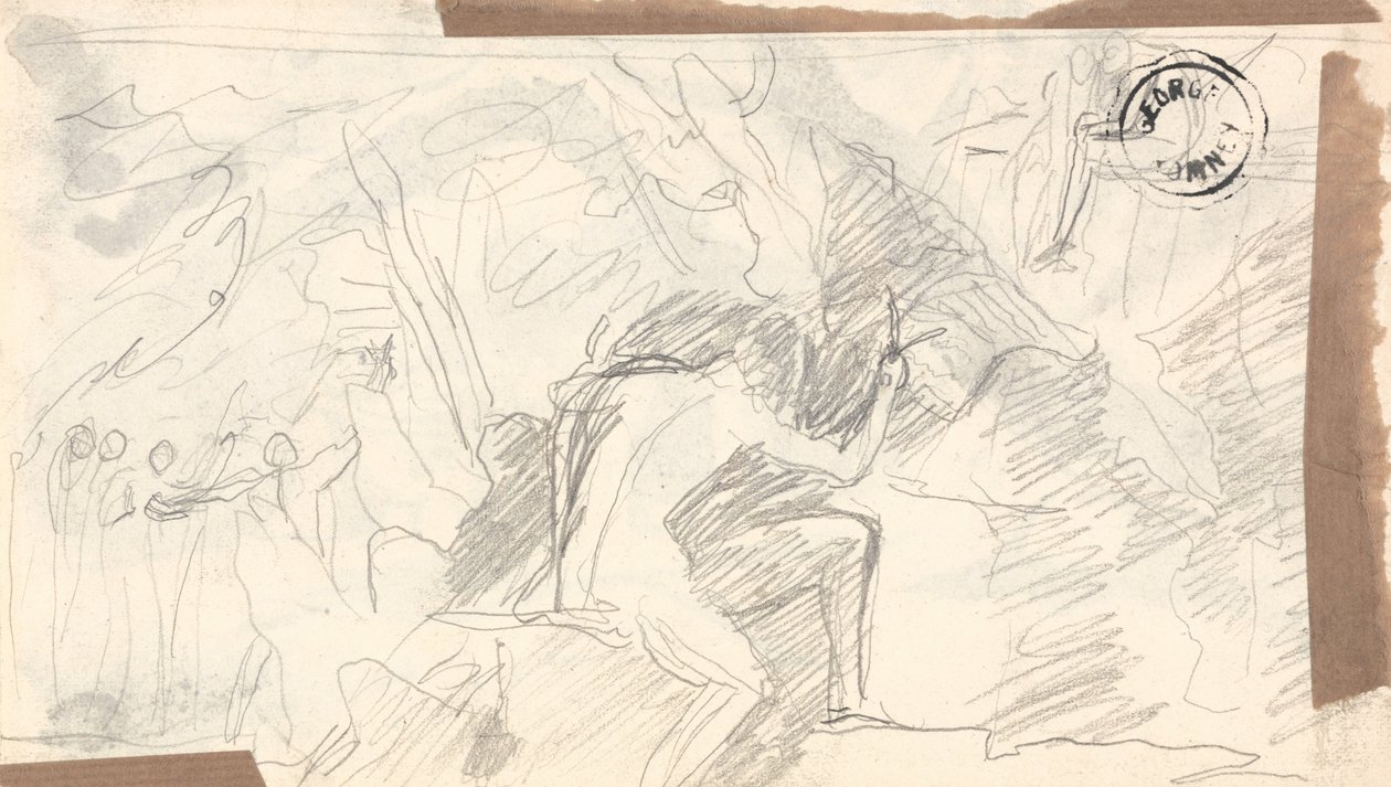 Kleine schets van figuren door George Romney