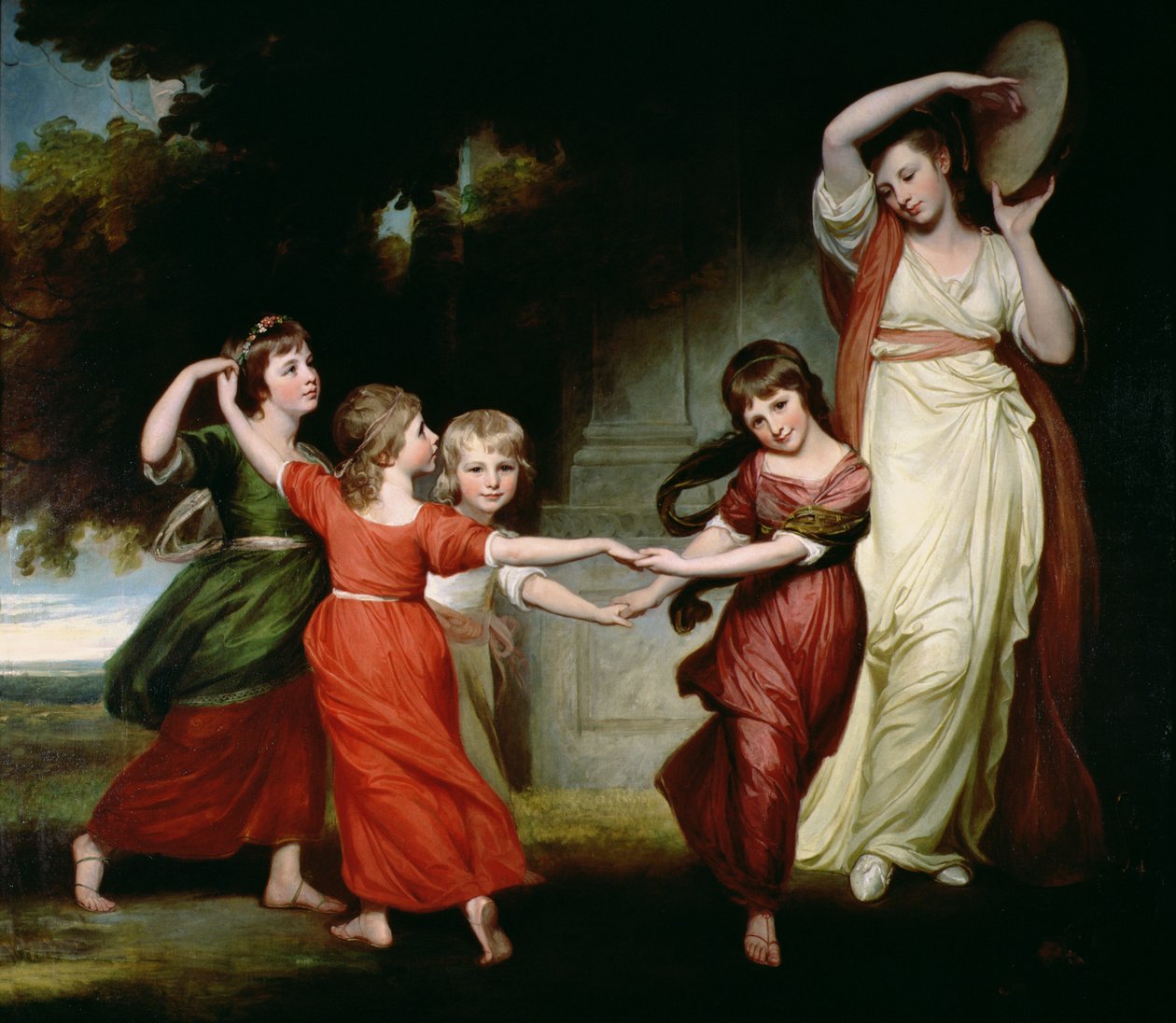 De Gower Familie, c.1776-77 door George Romney